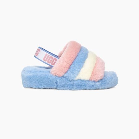 UGG Pride Fluff Yeah Stripes Slides for Men (SEQJ36940)